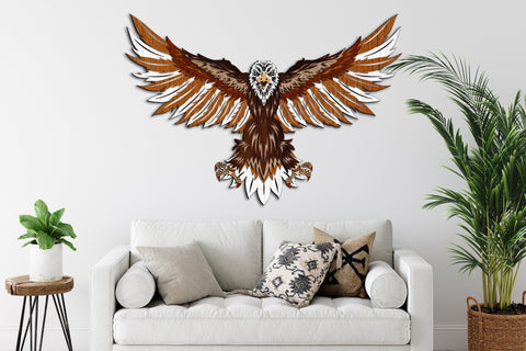 Eagle - Multilayer Laser Cut Files, Mandala, 4th Of July SVGs, 3D Designs SVG LaserCutano 