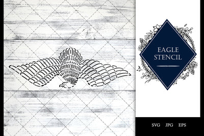 Eagle Stencil Vector SVG SVG Loveleen Kaur 