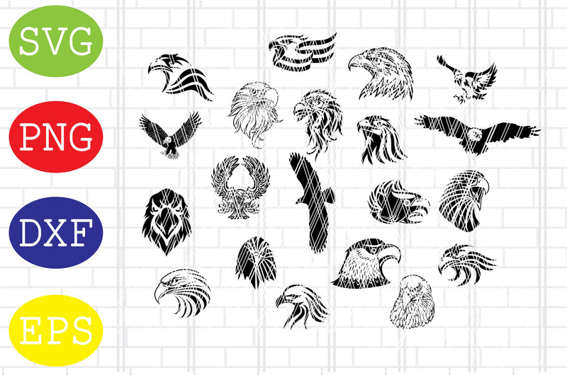 Eagle SVG Bundle, Eagle head svg, Eagle dxf, Eagle png, Eagle eps, Eagle vector, Eagle cut files, Eagle svg, Eagle clipart, Eagles svg SVG DigitalSvgFiles 