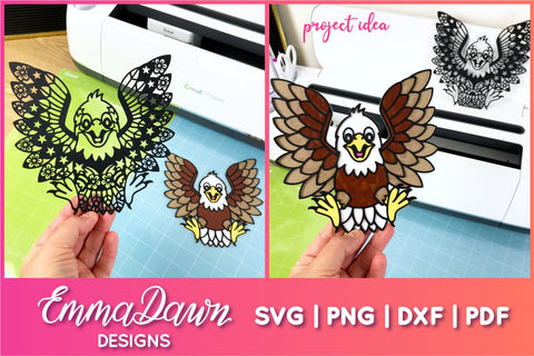 Eagle SVG, Mandala Eagle SVG SVG Emma Dawn Designs 