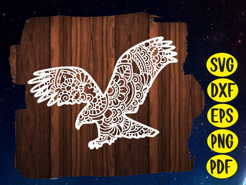 Eagle Swirl Paper cut SVG Johan Ru designs 
