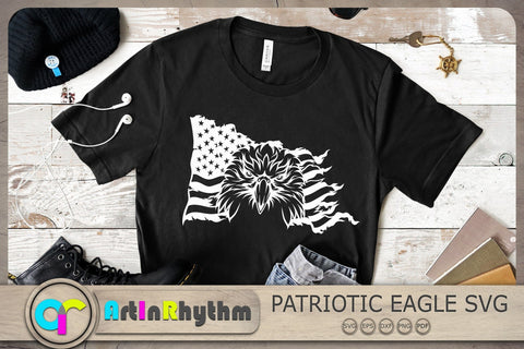 Eagle with American Flag Svg, 4th of July Svg, Eagle Svg, Patriotic Svg SVG Artinrhythm shop 