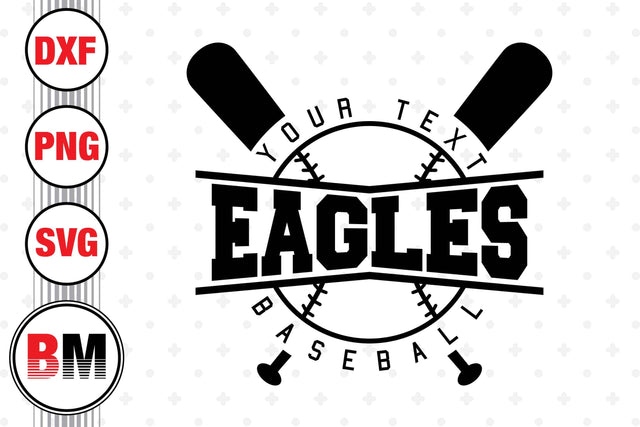 Eagles Baseball SVG, PNG, DXF Files SVG BMDesign 