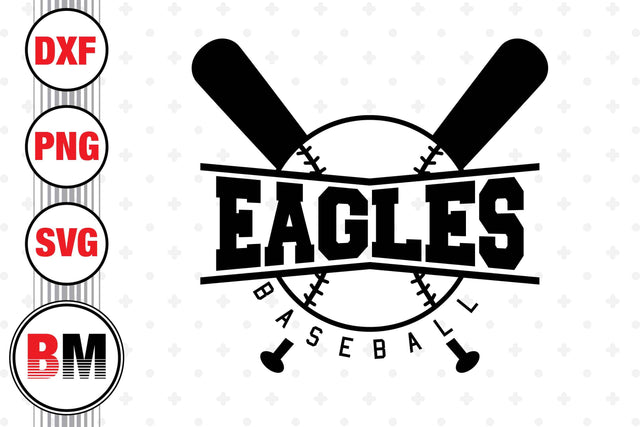 Eagles Baseball SVG, PNG, DXF Files SVG BMDesign 