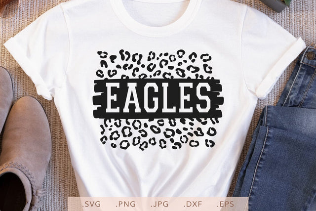 Eagles Leopard Design SVG DXF JPG PNG EPS | School Team Spirit | Team Shirt Sublimation SVG Nanda Bayu 
