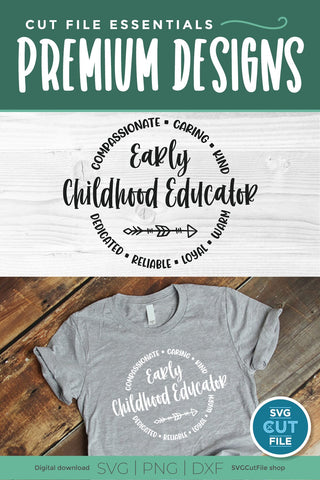 Early childhood educator svg for an ECE SVG SVG Cut File 