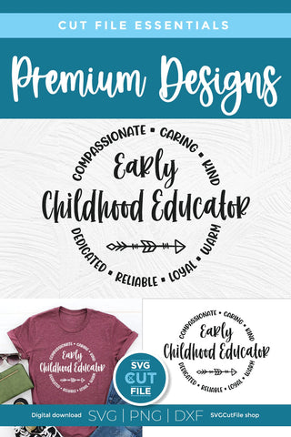 Early childhood educator svg for an ECE SVG SVG Cut File 