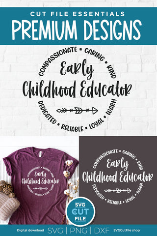 Early childhood educator svg for an ECE SVG SVG Cut File 