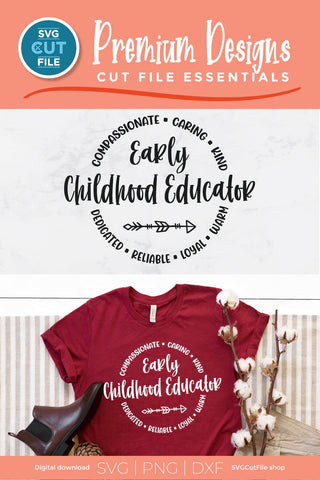 Early childhood educator svg for an ECE SVG SVG Cut File 