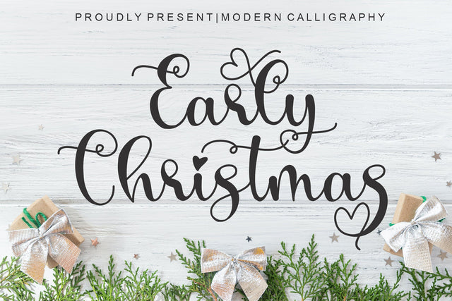 Early Christmas Font Afandi Studio 