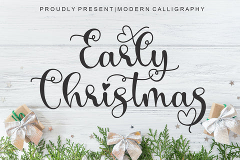 Early Christmas Font Afandi Studio 