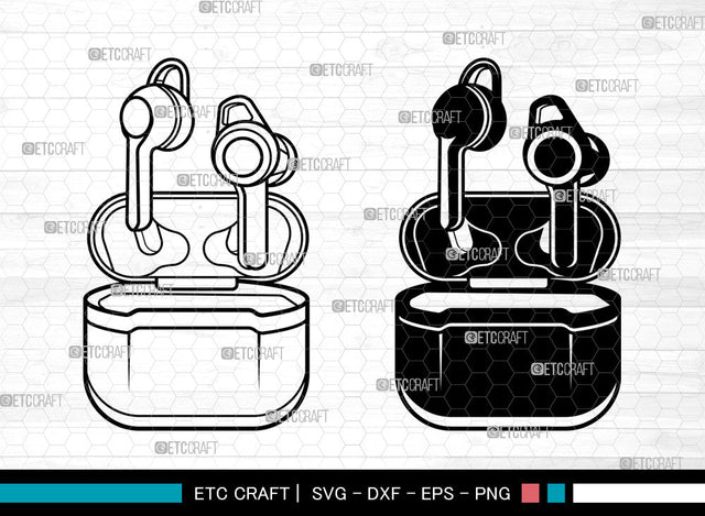 Earphone SVG, Headphone Svg, Headset Svg, Music Svg, Earphone Svg SVG ETC Craft 