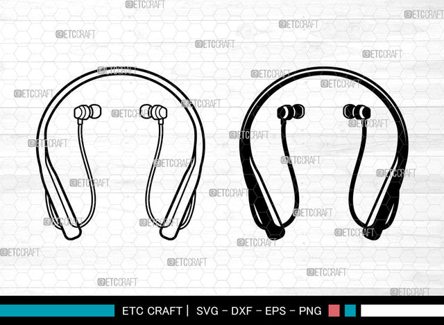 Earphone SVG, Headphone Svg, Headset Svg, Music Svg, Earphone Svg SVG ETC Craft 
