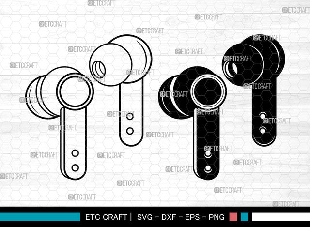 Earphone SVG, Headphone Svg, Headset Svg, Music Svg, Earphone Svg SVG ETC Craft 