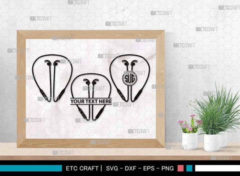 Earphones Monogram, Earphones Silhouette, Earphones SVG, Modern Audio Headset Svg, Headset Svg, Listening Svg, Headphone Svg, SB00493 SVG ETC Craft 