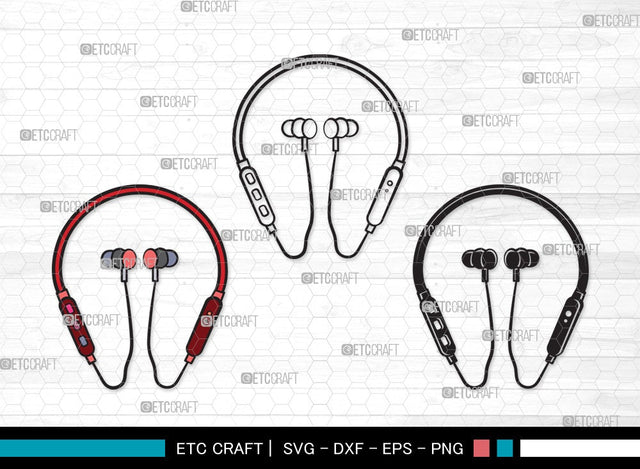 Earphones SVG | Headphone Svg | Music Svg | Headset Svg | Earphones Clipart SVG ETC Craft 