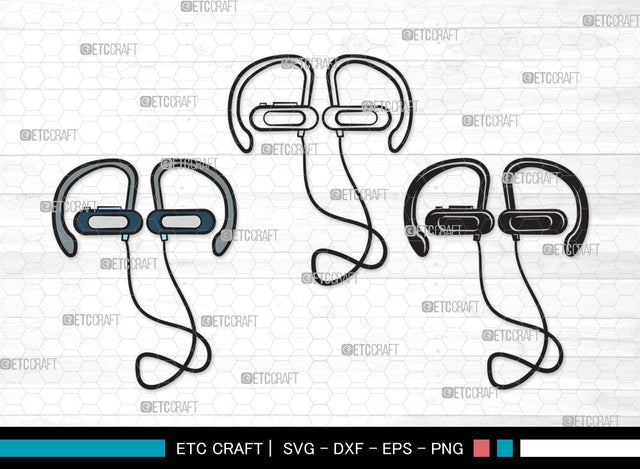 Earphones SVG | Headphone Svg | Music Svg | Headset Svg | Earphones Clipart SVG ETC Craft 