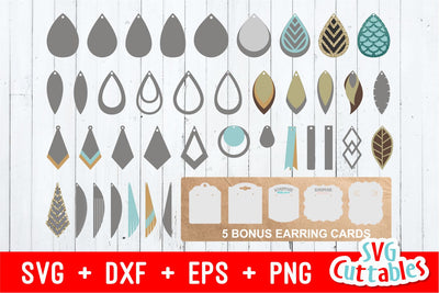 Earring Bundle SVG Svg Cuttables