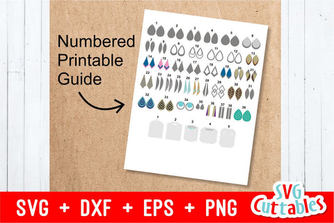 Earring Bundle SVG Svg Cuttables 