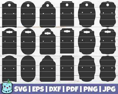 Earring Cards Bundle 1 SVG MintyMarshmallows 