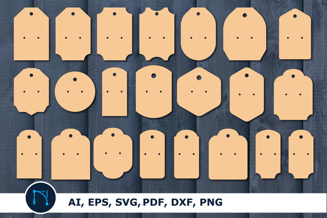 Earring Display Card Bundle SVG cut file SVG MD JOYNAL ABDIN 