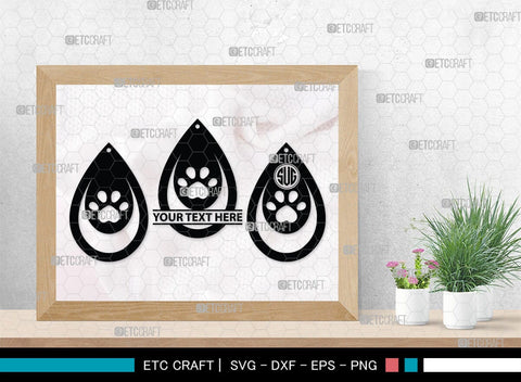 Earring Monogram, Earring Silhouette, Earrings Svg, Jewelry Svg, Stacked Earring Svg, SB00189 SVG ETC Craft 