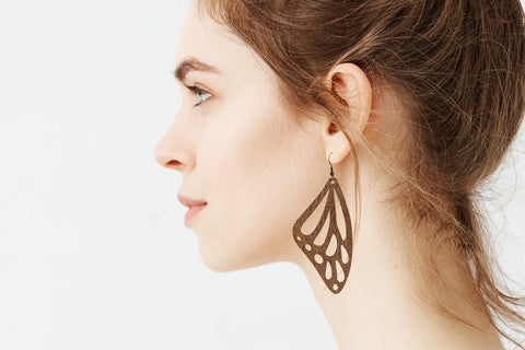 Earring svg bundle, butterfly faux leather earring template SVG Digital Rainbow Shop 