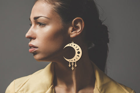 Earring svg bundle, Celestial faux leather earring template SVG Digital Rainbow Shop 