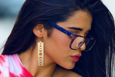 Earring svg bundle, Celestial faux leather earring template SVG Digital Rainbow Shop 