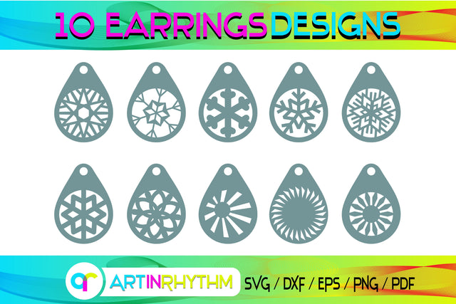earring svg bundle SVG Artinrhythm shop 