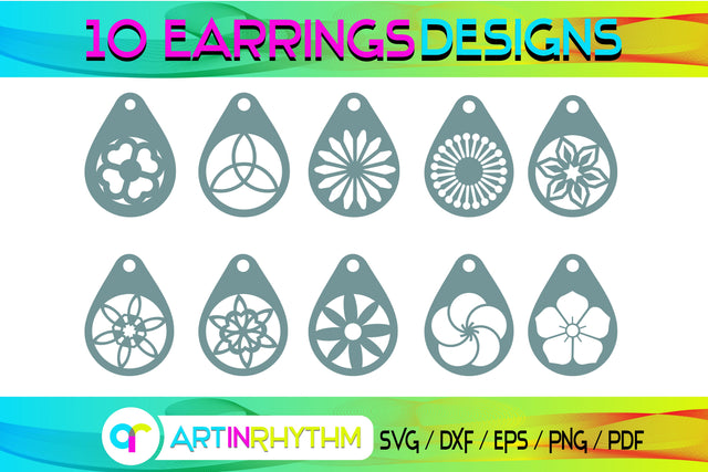 earring svg bundle SVG Artinrhythm shop 