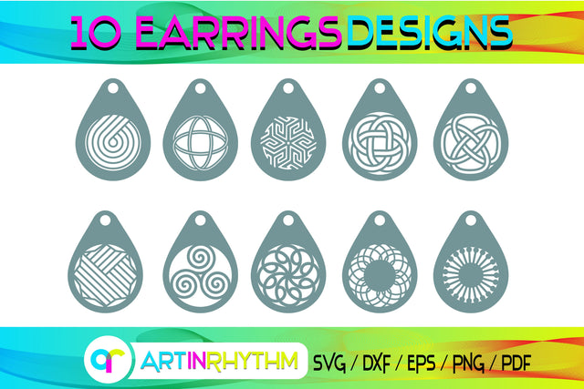 earring svg bundle SVG Artinrhythm shop 