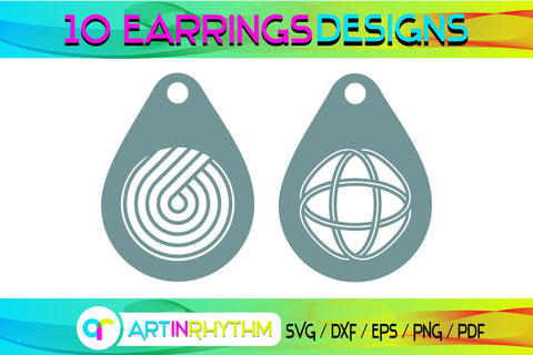 earring svg bundle SVG Artinrhythm shop 