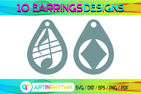 earring svg bundle SVG Artinrhythm shop 