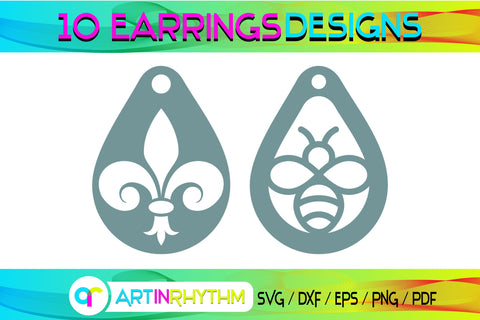 earring svg bundle SVG Artinrhythm shop 