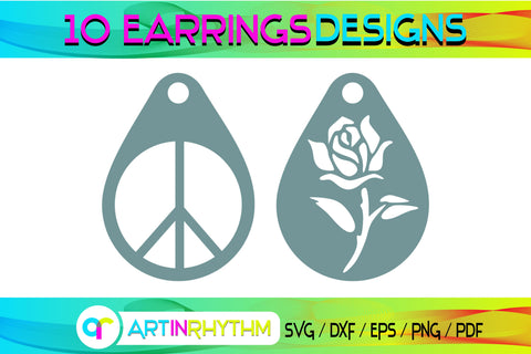 earring svg bundle SVG Artinrhythm shop 
