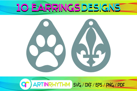 earring svg bundle SVG Artinrhythm shop 