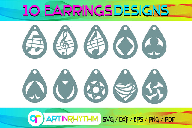 earring svg bundle SVG Artinrhythm shop 