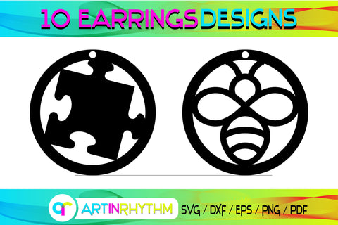 earring svg bundle SVG Artinrhythm shop 