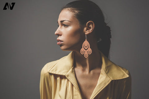 Earring Svg, Earring Template Svg, Leather Earring Svg SVG Pinoyart Kreatib 