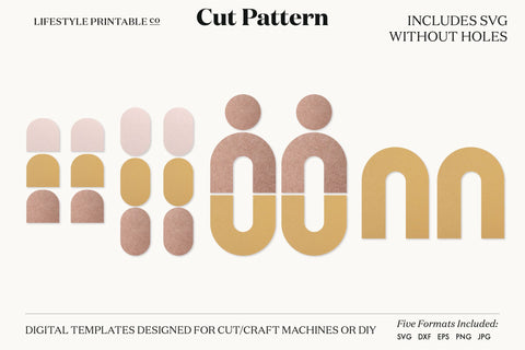 Earring SVG, Faux Leather Earring Templates, Cricut cut file SVG Lifestyle Craft Co 