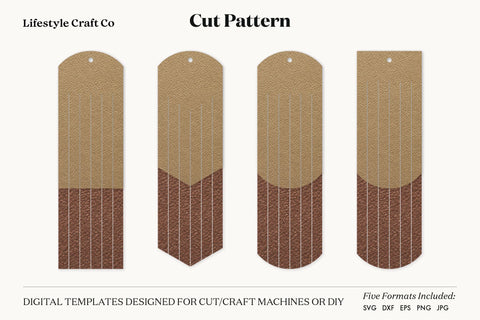 Earring SVG, Faux Leather Earring Templates, Cricut cut file SVG Lifestyle Craft Co 