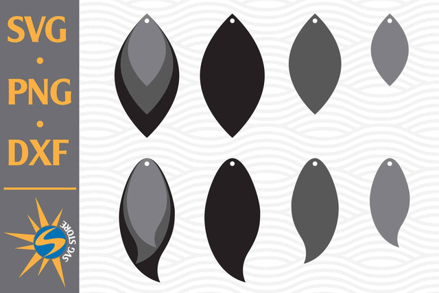 Earring SVG, PNG, DXF Digital Files Include SVG SVGStoreShop 