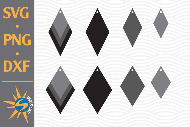 Earring SVG, PNG, DXF Digital Files Include SVG SVGStoreShop 