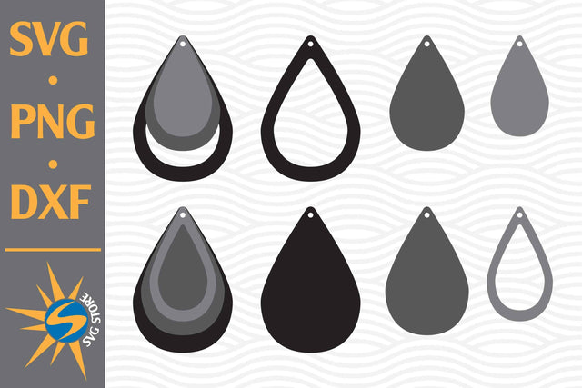 Earring SVG, PNG, DXF Digital Files Include SVG SVGStoreShop 