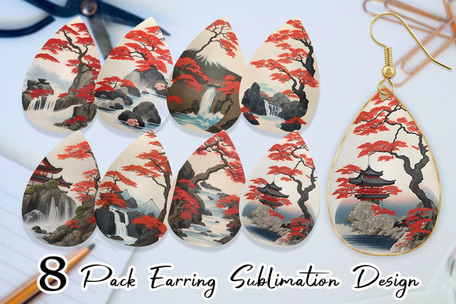 Earring Teardrop Sublimation artnoy 