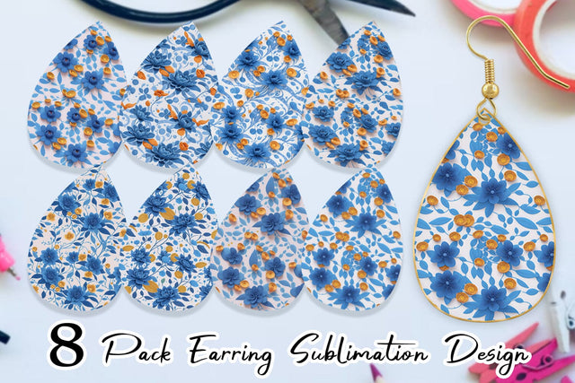 Earring Teardrop Sublimation artnoy 