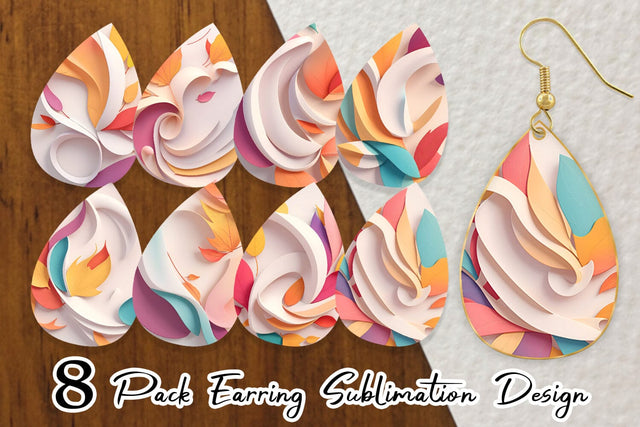 Earring Teardrop Sublimation artnoy 