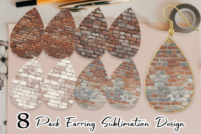 Earring Teardrop Sublimation artnoy 