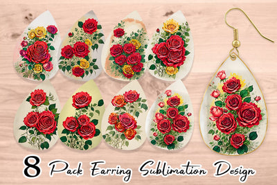 Earring Teardrop Sublimation artnoy 